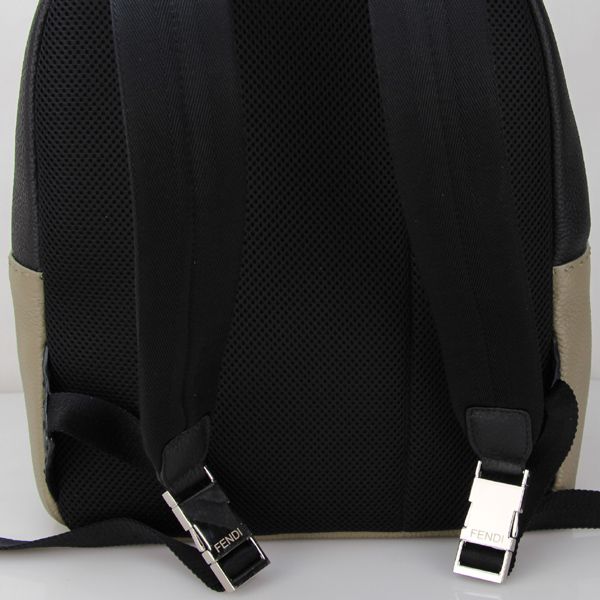Fendi Bag Bugs Backpack In Grey Real Leather for Sale