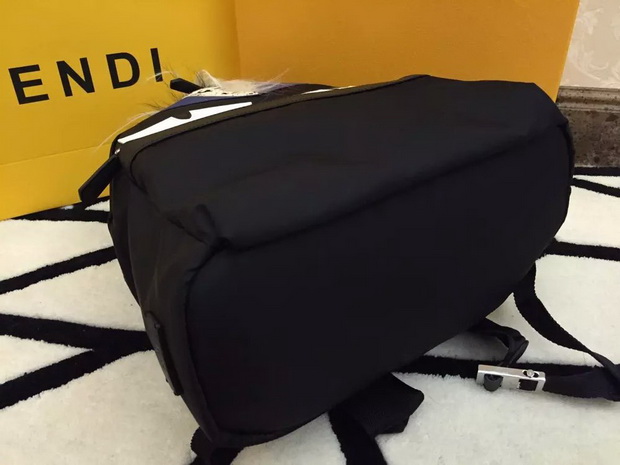 Fendi Bag Bugs Mini Backpack In Black Nylon for Sale