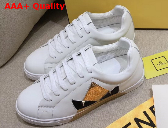 Fendi Bag Bugs Sneaker in White Calfskin Replica