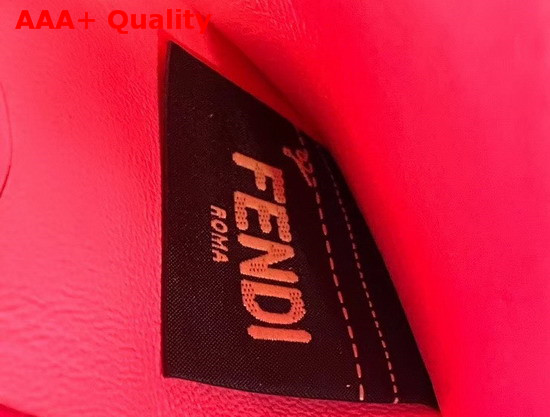 Fendi Baguette Bag in Fuchsia Romano Leather Replica