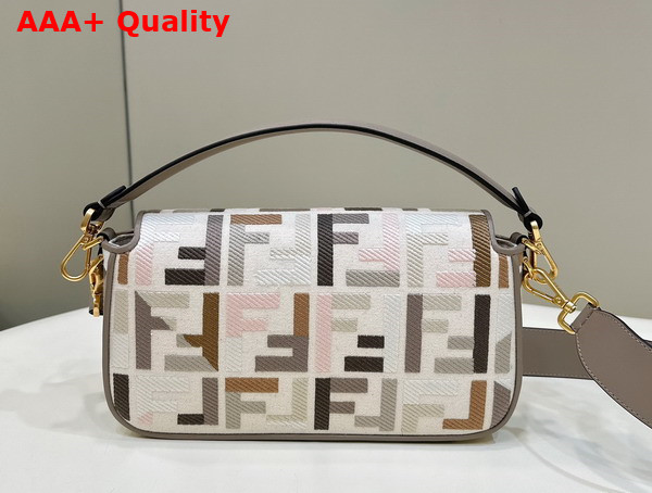 Fendi Baguette Bag in Multicolour Canvas with FF Embroidery Replica