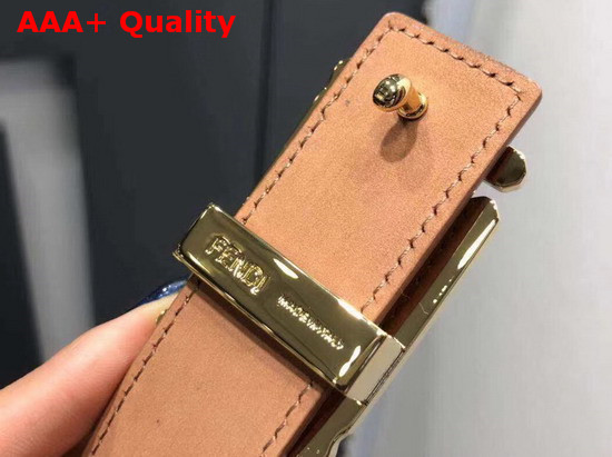 Fendi Baguette Belt in Brown Calfskin Replica