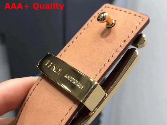 Fendi Baguette Belt in Burgundy Calfskin Replica