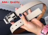 Fendi Baguette Belt in Light Grey Calfskin Replica