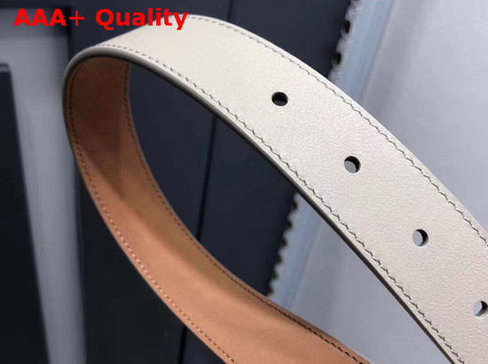 Fendi Baguette Belt in Light Grey Calfskin Replica