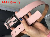 Fendi Baguette Belt in Pink Calfskin Replica