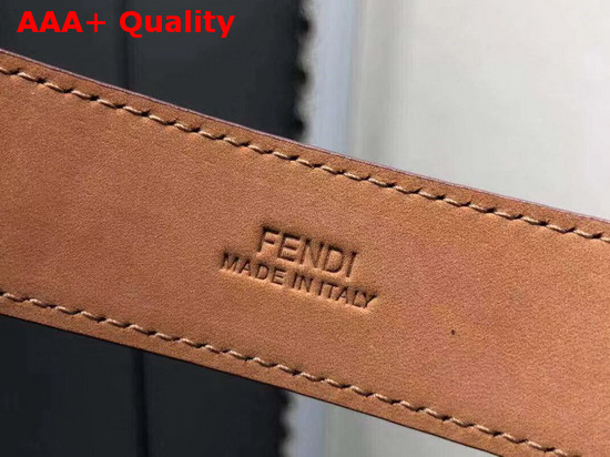 Fendi Baguette Belt in White Calfskin Replica