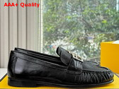 Fendi Baguette Black Nappa Leather Loafers Replica
