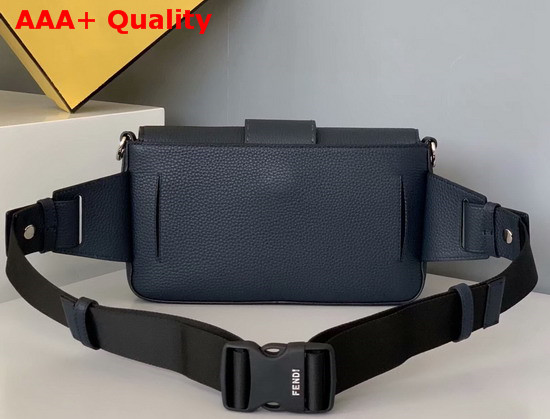 Fendi Baguette Blue Leather Bag Replica