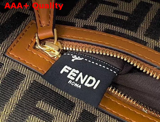 Fendi Baguette Brown Raffia FF Bag Replica