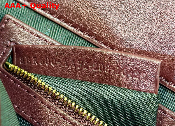 Fendi Baguette Burgundy Nappa Leather Bag Replica