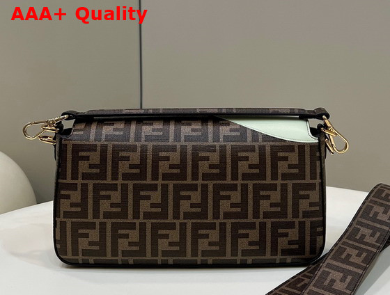 Fendi Baguette FF Glazed fabric Bag with Inlay Multicolor Replica