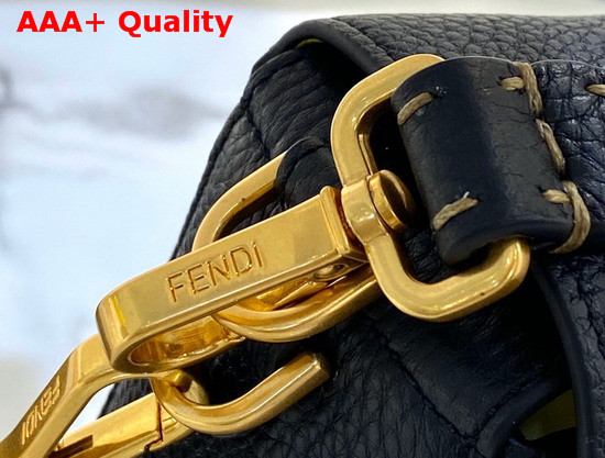 Fendi Baguette Fendi Roma Amor Leather Bag in Black Replica