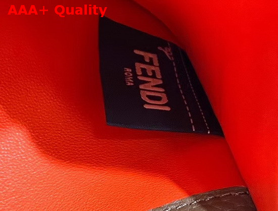 Fendi Baguette Fendi Roma Amor Leather Bag in Brown Replica