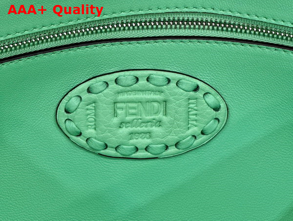 Fendi Baguette Green Selleria Bag with Oversize Topstitching Replica