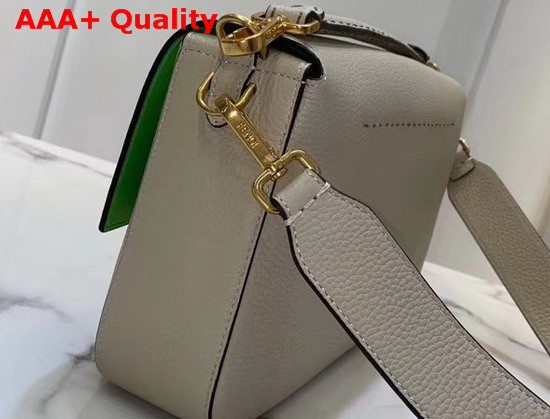 Fendi Baguette Large Bag in Beige Romano Leather Replica