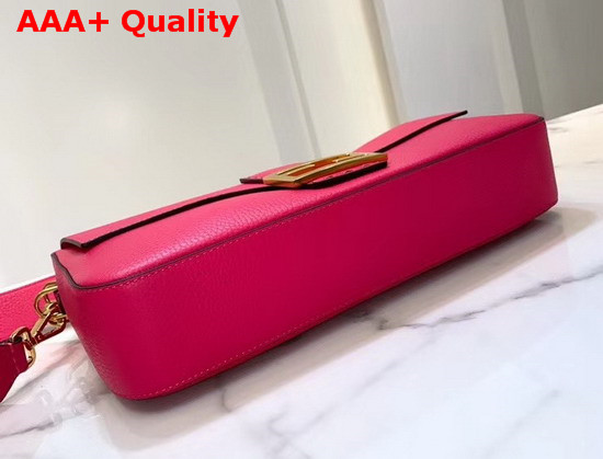 Fendi Baguette Large Bag in Fuchsia Romano Leather Replica