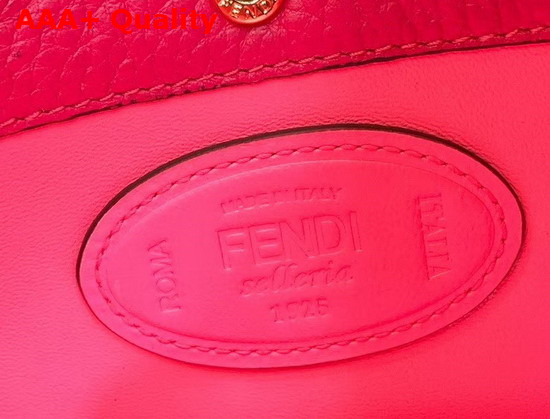 Fendi Baguette Large Bag in Fuchsia Romano Leather Replica