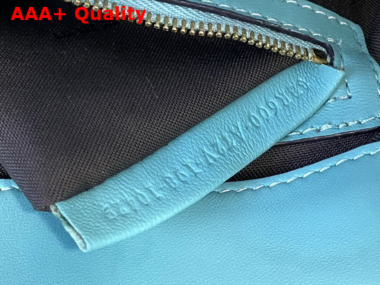 Fendi Baguette Light Blue Nappa Leather FF Bag Replica