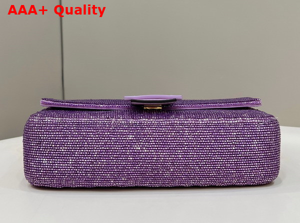 Fendi Baguette Re Edition Bag in Lilac Beads Replica