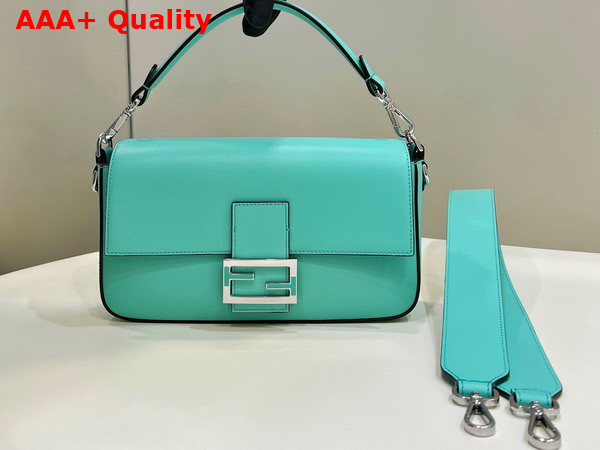 Fenid Baguette Tiffany Blue Leather Bag Replica