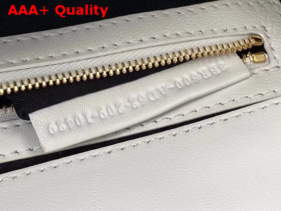 Fendi Baguette White Nappa Leather Print Bag Replica