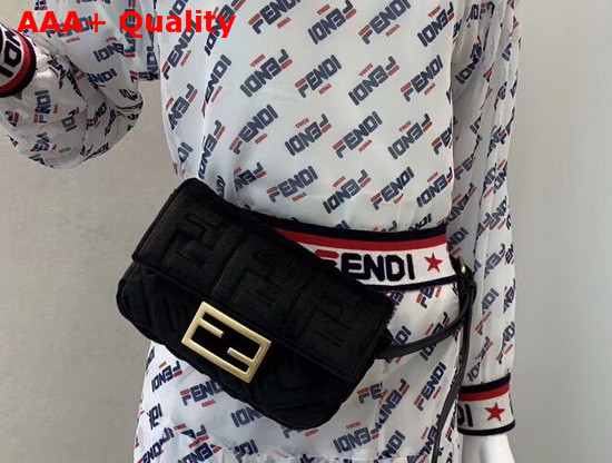 Fendi Belt Bag Black Velvet Mini Bag Replica
