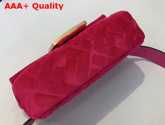 Fendi Belt Bag Fuchsia Velvet Mini Bag Replica