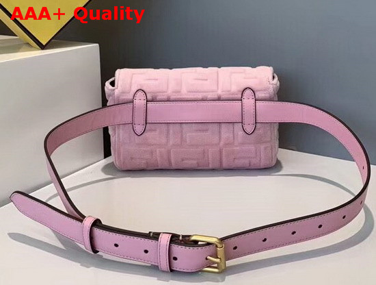 Fendi Belt Bag Pink Velvet Mini Bag Replica