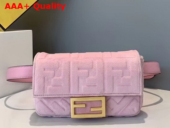 Fendi Belt Bag Pink Velvet Mini Bag Replica