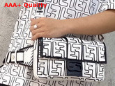 Fendi Belt Baguette Bag in White Nappa Lamb Leather with Embossed FF Motif Replica