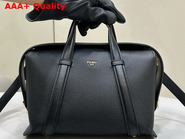 Fendi Boston 365 Bag in Black Leather Replica