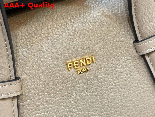 Fendi Boston 365 Bag in Dove Grey Leather Replica