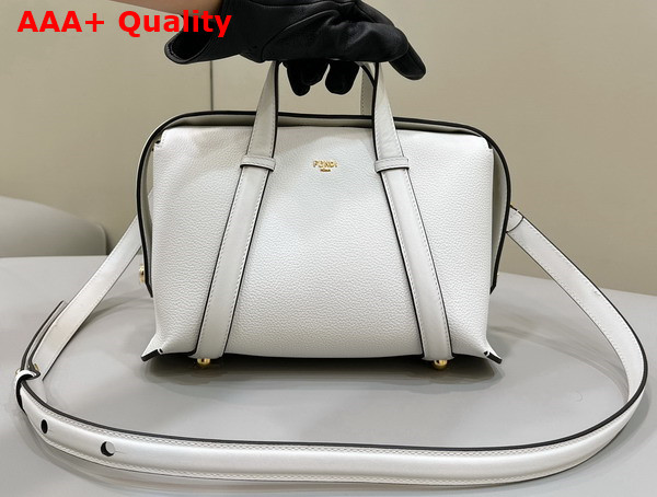 Fendi Boston 365 Bag in White Leather Replica