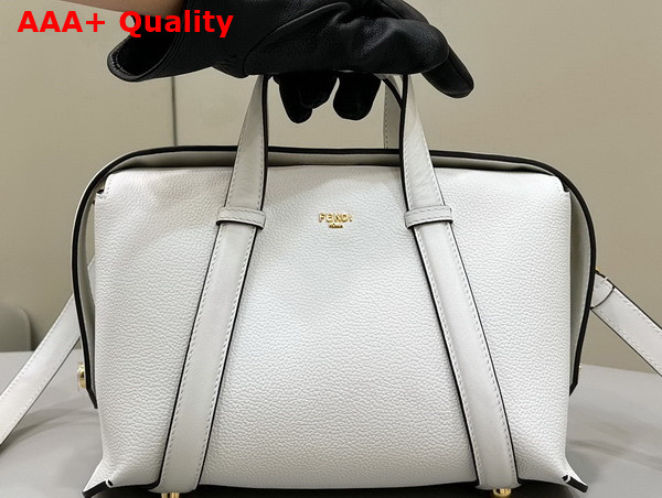 Fendi Boston 365 Bag in White Leather Replica