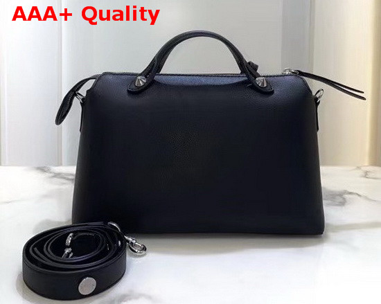 Fendi By The Way Medium Black Leather Boston Bag Replica