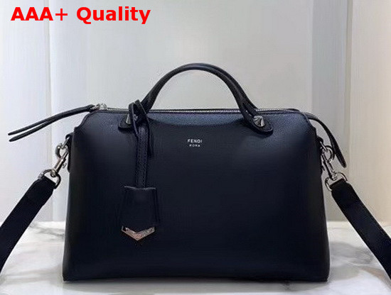 Fendi By The Way Medium Black Leather Boston Bag Replica