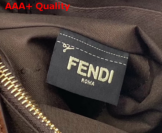 Fendi By The Way Medium Brown Suede Leather Boston Bag Replica