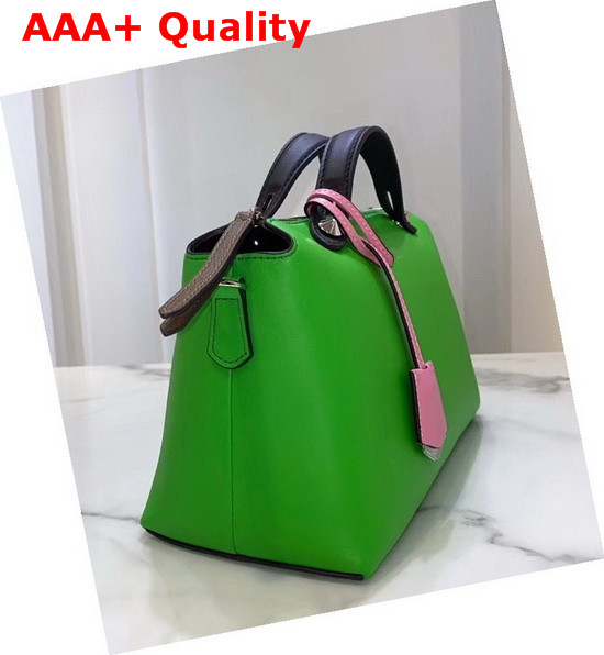 Fendi By The Way Medium Green Leather Boston Bag Replica