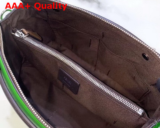 Fendi By The Way Medium Green Leather Boston Bag Replica