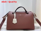 Fendi By The Way Medium Nude Leather Boston Bag Replica