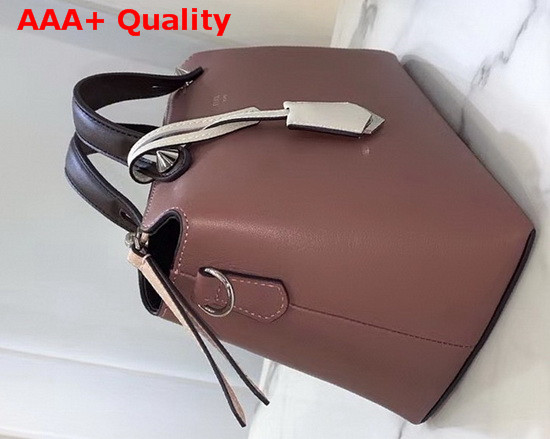 Fendi By The Way Medium Nude Leather Boston Bag Replica