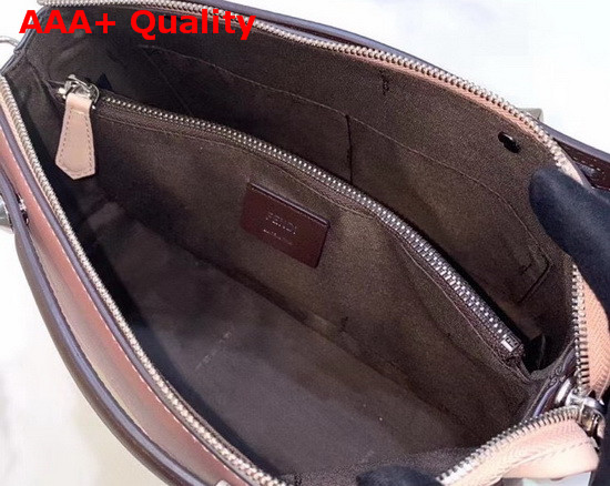 Fendi By The Way Medium Nude Leather Boston Bag Replica