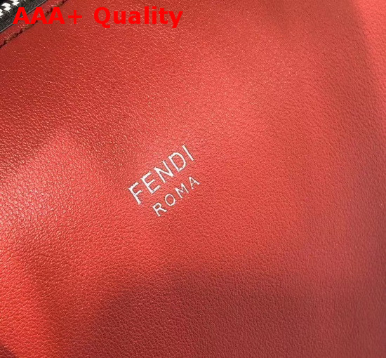 Fendi By The Way Medium Red Leather Boston Bag Replica