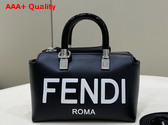 Fendi By The Way Mini Small Boston Bag in Black Leather Replica