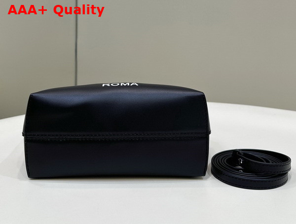 Fendi By The Way Mini Small Boston Bag in Black Leather Replica