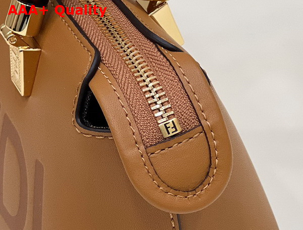 Fendi By The Way Mini Small Brown Leather Boston Bag Replica