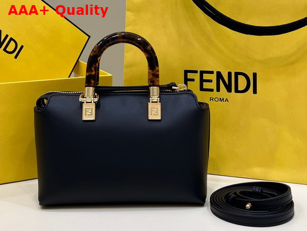Fendi By the Way Mini Black Leather Small Boston Bag Replica