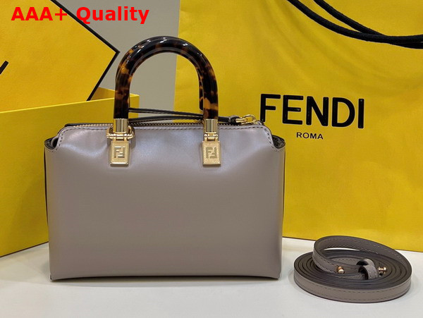 Fendi By the Way Mini Dove Gray Leather Small Boston Bag Replica