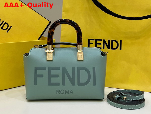 Fendi By the Way Mini Mint Green Leather Small Boston Bag Replica